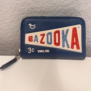 COACH Topps Bazooka Bubble Gum Leather Wallet with Glitter